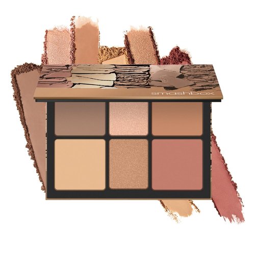 Smashbox The Cali Contour Palette - Six-Shade Contour Kit with Highlighter, Bronzer & Blush for Dimension & Glow