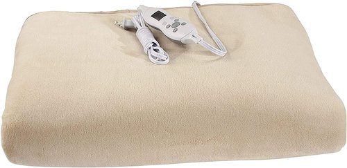 Master Massage Deluxe Fleece Massage Table Warmer - ETL Certified Heating Pad in Cream Color