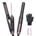 Yiiho Hair Straightener Brush, Straightening Brush with Sectioning Pick for Women & Men, 2 in 1 Hair Straightener Comb with 3 Temperature Settings, Hot Comb Flat Iron for Straightening & Curling