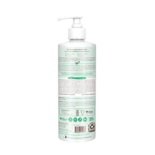 Babo Botanicals Eucalyptus Remedy Shampoo & Wash - Invigorating Eucalyptus & Rosemary - EWG Verified, Vegan, Cruelty-Free