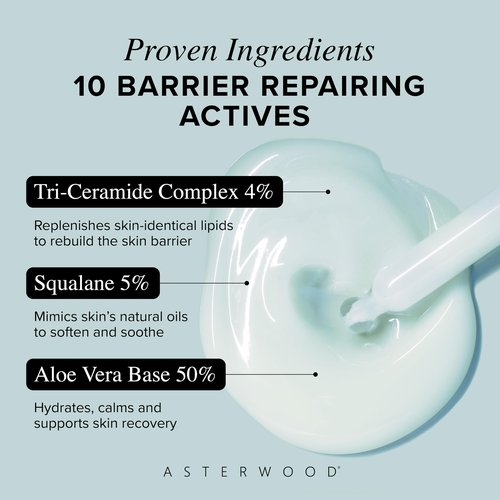 Asterwood Ceramide Barrier Repair Serum - Hydrating, Calming, & Barrier-Restoring Skin Facial Serum - with Triple Ceramide Complex, Squalane, Hyaluronic Acid - Fragrance-Free, Cruelty-Free - 1 Fl Oz