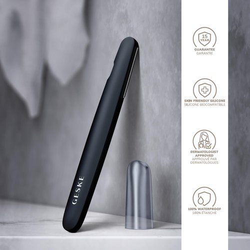 GESKE Precision Trimmer | 4 in 1 | Painless, Hygienic Hair Remover | Precise Hair Trimmer Tool | Face & Body | Men & Women | Grooming Device | Hypoallergenic, Easy-to-exchange Blades | All Skin Types