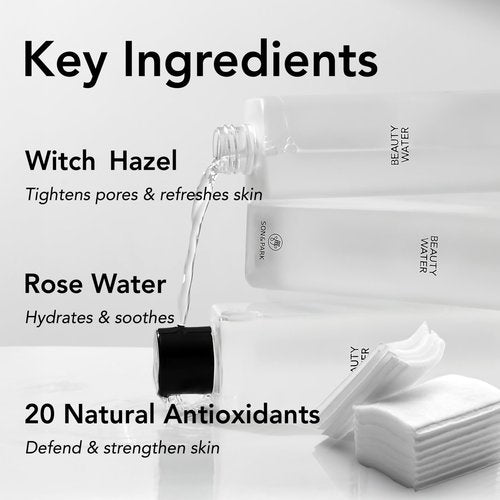 SON&PARK Beauty Water 340ml (11.49 fl. oz) | Multi-Purpose Toner for Oil Control Hydrating Exfoliating Skincare Daily Cleansing Booster with Rose Water Witch Hazel Lavender Oil