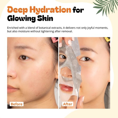 Epielle Character Face Mask Mystical Safari 12 Pack, Fun & Effective Korean Skin Care, Spa Party Favors, Stocking Stuffers, Birthday Gifts for Women, Self Care Gifts