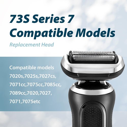 2P 73S Replacement Shaver heads Compatible with Series 7 Replacement Head,suitable for 7020, 7027, 7071, 7075, 7085.