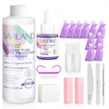 SAVILAND Pure Acetone Nail Polish Remover Kit - Fast & Easy Gel Polish Removal with Tools & Cuticle Oil | 8.45 FL Oz