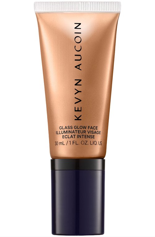 Kevyn Aucoin Glass Glow Face, Spectrum Bronze: Multi-purpose universal dewy highlighter for face and body. Creates glowing youthful-looking hydrated skin with a glassy complexion. Makeup artist go to