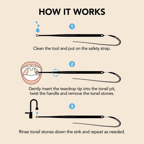 Tonsil Tech Tonsil Stone Remover Tool - Tonsil Stones Removal Kit - Made in USA