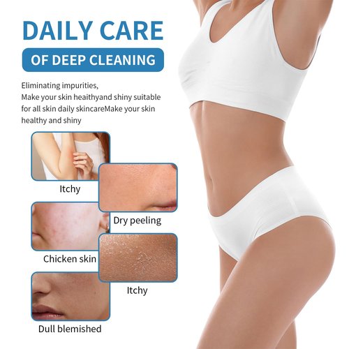 INFICRIME 4 Pack Exfoliating Washcloths Body Scrubber Back Scrubber for Shower - Japanese Korean Style Body Scrubber Back Scrubber, Luffah Towel Net Sponge Loofah, Deep Clean Dead Skin for Smooth Skin