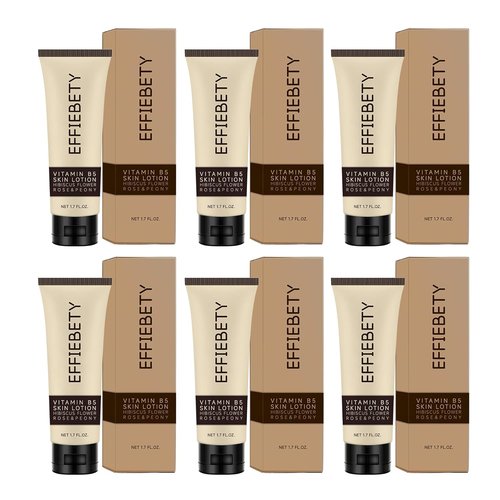 Regine Switzerland Vitamin B5 Skin Lotion - Gentle Moisturizing Formula with Hibiscus, Rose & Peony | Travel-Size 1.7 fl oz (6 Pack)