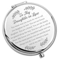 PLITI Daughter in Law Compact Mirror From Mother In Law Father In Law To My Daughter in Law Wedding Pocket Mirror (Daughter in Law CM)