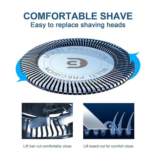 Philips Norelco SH30 Replacement Heads - Compatible with 1000, 2000, 3000 Series Shavers | Razor Blades for S1560