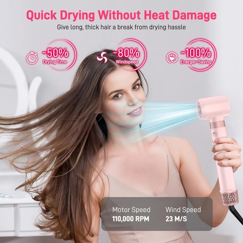MESCOMB Dual Voltage Hot Air Styler - 5-in-1 Hair Dryer Brush for Fast Drying, Styling & Volumizing | Travel Bag Included (100V–240V)