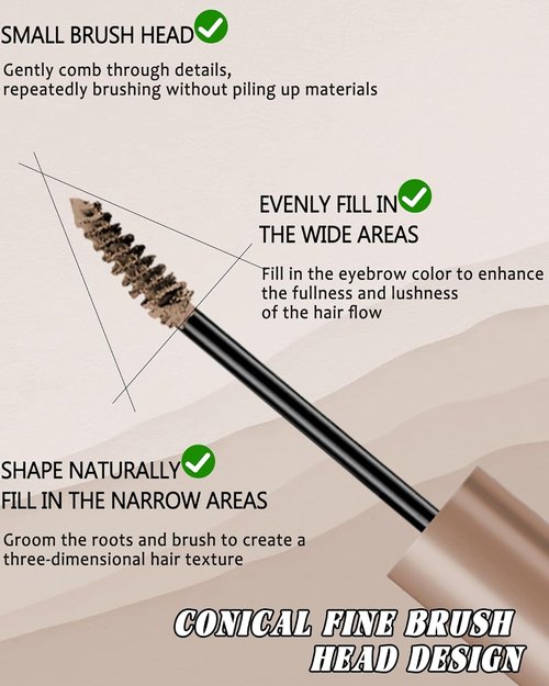 Regine Switzerland Pink Tinted Eyebrow Gel - Long Lasting Waterproof Tinting Kit | Smudgeproof & Transfer-Proof