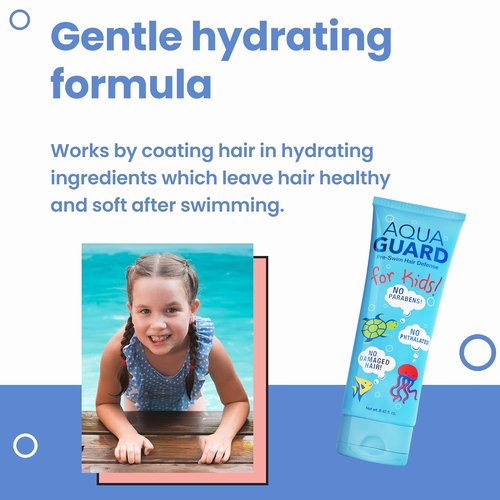 AQUA GUARD Pre-Swim Hair Defense for Kids - Chlorine Protection & Tangle Control | 8.45 oz