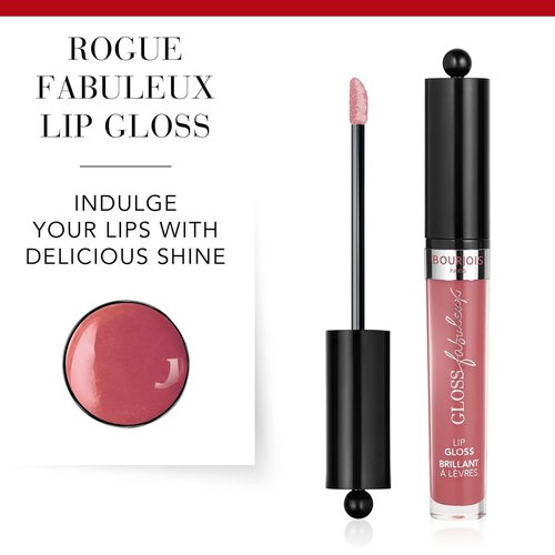 Bourjois Gloss Fabuleux Lip Gloss - Stunning 09 Mauvie Star Shade for Luscious Lips
