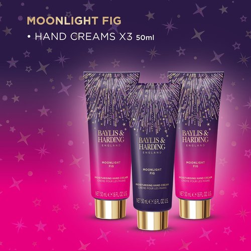 Baylis & Harding Gift Set for Women - Luxuruy Hand Care Pack - Moonlight Fig - 2 Pack