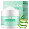 Urea Cream 40 Percent for Feet - 40% Urea Cream Plus 2% Salicylic Acid with Hyaluronic Acid,Tea Tree, Aloe Vera for Dry Cracked Heels, Knees & Maximum Strength Foot Deep Moisturizer(5.29 OZ)