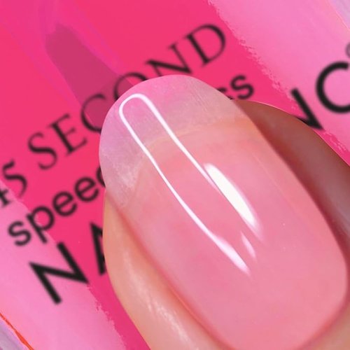 Nails Inc 45 Second Speedy Gloss - Sheer Pink Glow Vegan Nail Polish | Quick Dry, Long Lasting, 0.47 Fl Oz
