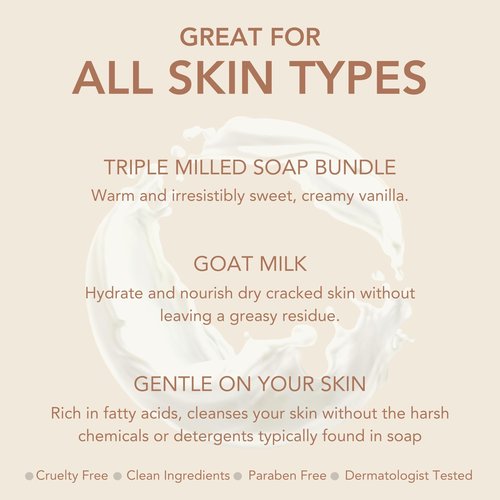 Dionis Goat Milk Vanilla Bean Bar Soap 6 oz (Pack of 1)