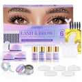 Lash Lift Kit - Eyelash Perm Kit - Eyebrow Lamination Kit, 2 in 1 Professional Eyelash Curling Lash Extension & Eyebrow Lift Kit, Eyelash Lift Kit Easy to Use for Salon & DIY Home Use, Lasts 6-8 Weeks
