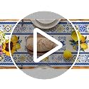 Summer Table Runner 13x72 Inch Blue & White Porcelain Floral Decor for Dining Table
