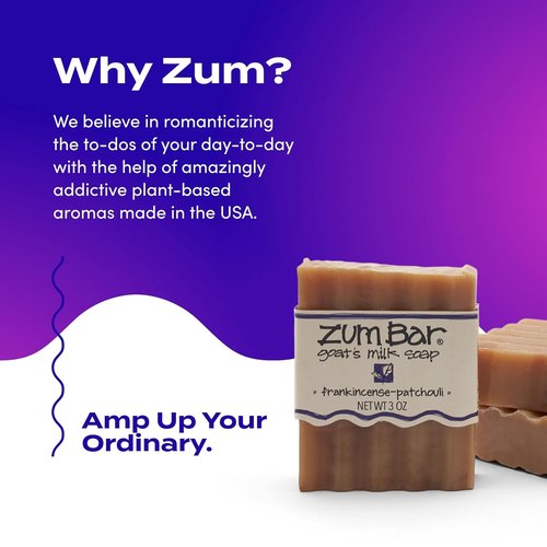 Indigo Wild Goat's Milk Soap Bar - Nourishing Essential Oil Soap for Hands & Body - 3 oz - Patchouli (3 Pack)