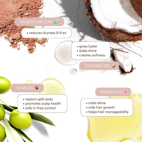 Mizani True Textures Moroccan Clay Steam Mask - Deep Conditioning & Nourishing Coconut Oil for Curly Hair