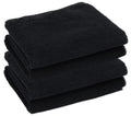 PERFEHAIR Black Hand Towels (4-Pack, 16 X 27 Inches)-Barber Hand Cotton Towel for Gym, Bathroom, Hair Salon, Soft & Absorbent