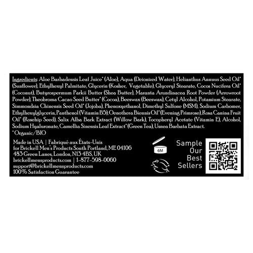 Brickell Men's Revitalizing Anti-Aging Cream For Men, Natural and Organic Anti Wrinkle Night Face Cream To Reduce Fine Lines and Wrinkles, 2 Ounce, Unscented