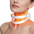 Neck Wrinkle Treatment Device,14 LEDS Red 630nm &12LEDS Infrared Light 850nm LED Mask for Horizontal Lines Turkey Crepey Tech Neck,10-Min Treatment