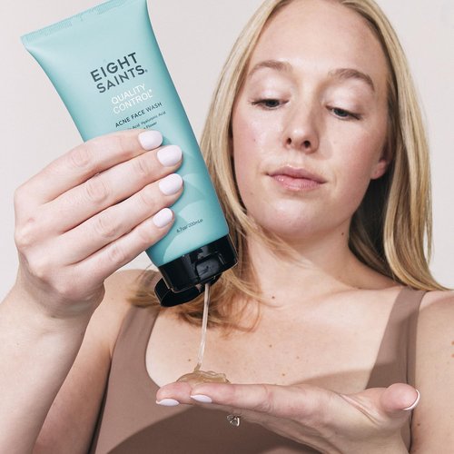 Eight Saints Quality Control Acne Face Wash, Natural & Organic, Reduce Acne and Prevent Future Breakouts, 2% Salicylic Acid, 6.7 Ounces