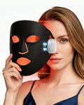 Skiennix Red Light Mask for Face - Rechargeable Infrared Therapy with 3 Custom Modes | Ideal for Home Use