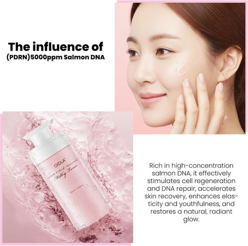 PDRN Pink Niacinamide Milky Toner - Hydrating & Soothing Formula for Glass Glow Skin | 230ml (7.78 fl. oz.)