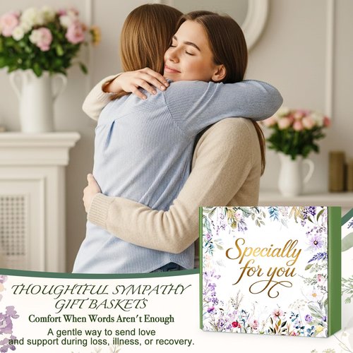 Birthday Gifts for Women Spa Care Package, Valentines Day Gifts for Her Mom Wife Girlfriend, Get Well Soon Gift Baskets Thinking of You Sympathy Gift Box for Friend, Sister, Grandma