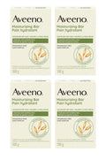Aveeno Gentle Moisturizing Bar Facial Cleanser with Nourishing Oat for Dry Skin, Fragrance-free, Dye-Free, & Soap-Free, 3.5 oz (Pack of 4)