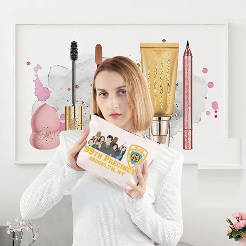 LEVLO TV Show Cosmetic Make Up Bag TV Fans Gift 99TH Precinct 99TH Makeup Zipper Pouch Bag (99TH Precinct)