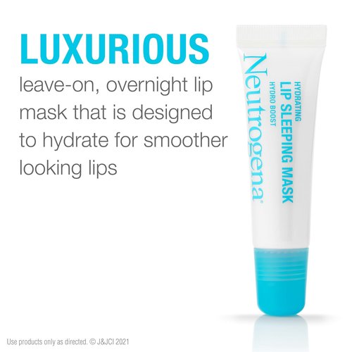 Neutrogena Hydro Boost Lip Sleeping Mask - Hydrating Treatment with Hyaluronic Acid | 0.35 oz, Fragrance-Free