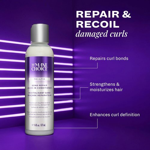 Alpha Recoil & Curl Leave-In Conditioner - 6 oz | Repairs & Moisturizes Coily, Curly, Wavy Hair