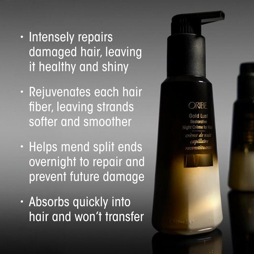 Oribe Gold Lust Restorative Night Creme | Nourishing Shampoo & Conditioner Set