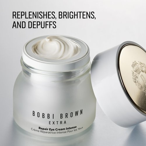 Bobbi Brown Extra Repair Eye Cream Intense | Replenish, Depuff, & Brighten | Under Eye Cream with Argireline Peptide, Hyaluronic Acid, & Glycerin, 0.5 Fl Oz