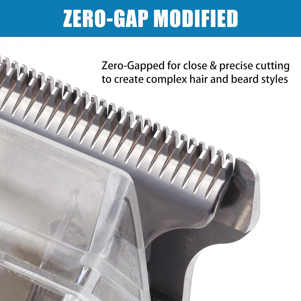Wahl 2215 Replacement T Wide Blades - Adjustable Stainless Steel Zero-Gap Trimmer Blade, Silver