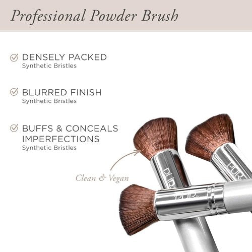 PÜR MINERALS Chisel Brush - Flat Top Makeup Brush with Synthetic, Cruelty-Free Bristles - 1 Ct.