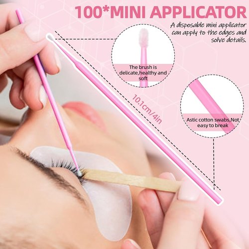 QUKLOGEN DIY Lash Extension Kit 900Pcs D Curl 9-18mm Lash with Lash Bond and Seal,Quick Glue Remover Lash Shampoo Cleansing Brush Wristband Tweezers Eyelash Brush Mini Applicator