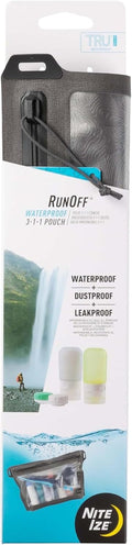 Nite IZE Runoff Waterproof Pouch - TSA Compliant Travel Toiletry Bag - Ideal for Beach & City Use