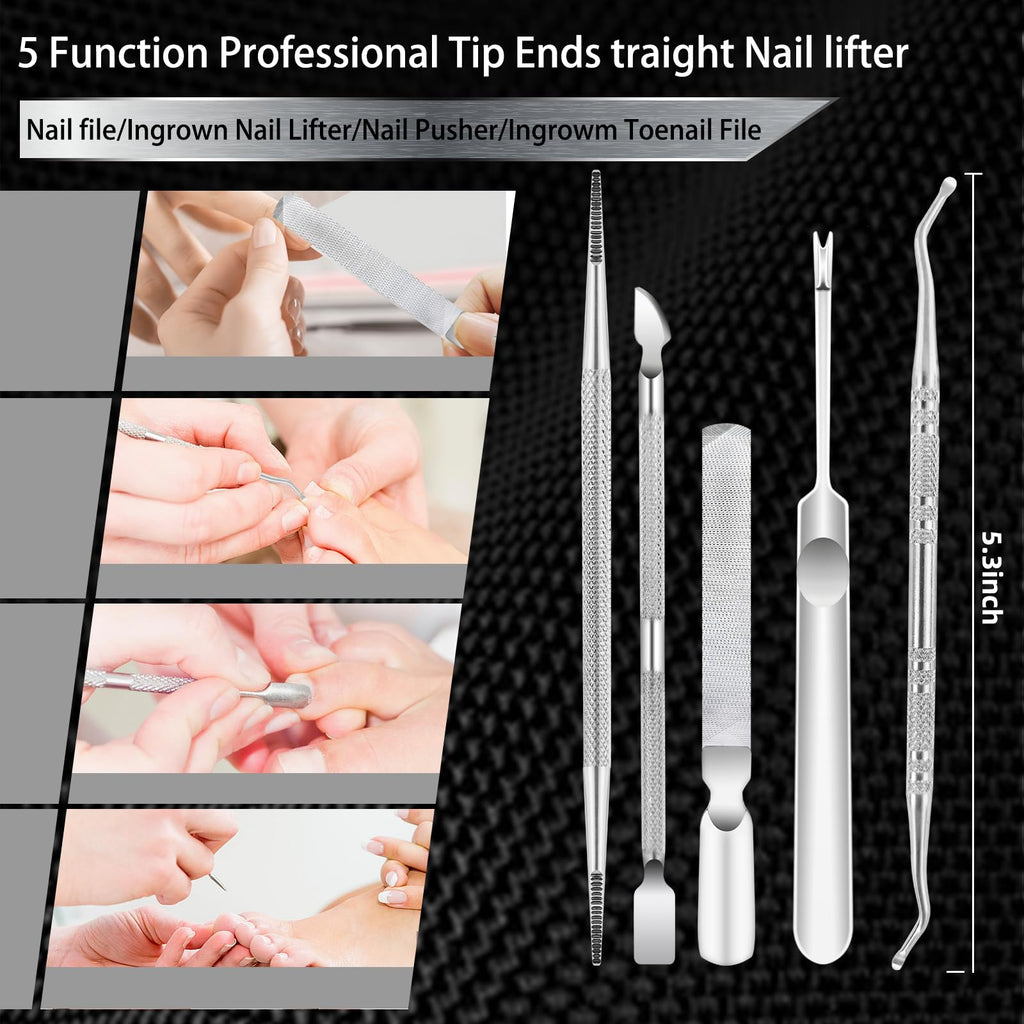 Werlla Werlla Toenail Clippers for Seniors Thick Toenails, Heavy Duty Toe Nail Clippers Adult Thick Nails Long Handle, Large Toenail Clippers for Thick Nails 8Pcs