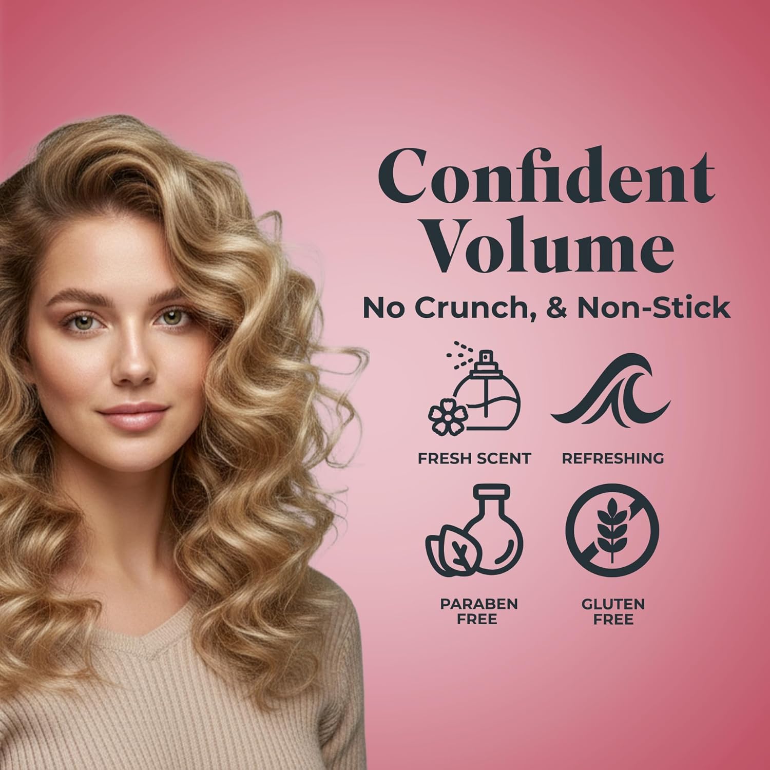 White Rain Volumizing Mousse - Lightweight Hair Volume & Frizz Control | 3 Pack, 5 oz Each