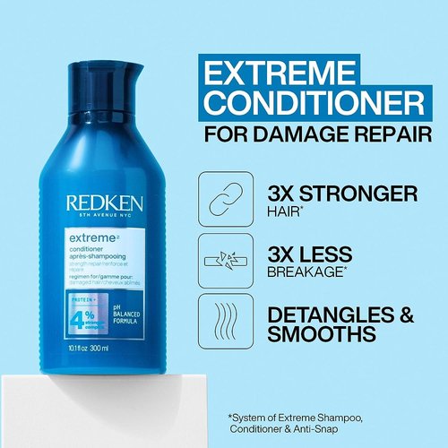 Redken Extreme Conditioner - Strengthen & Protect Damaged Hair with Protein Infusion | 33.8 Fl Oz