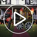 10 Ft Halloween Inflatable Carriage with LED Lights Outdoor Yard Decor