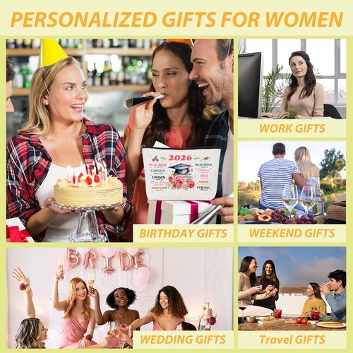 CQM Graduation Gifts Graduation 2026 Inspirational Makeup Bag Religious Cosmetic Bag Toiletry Bag Zipper Pouch Christian Gifts for Women Female Her Masters PHD Degree College University Senior